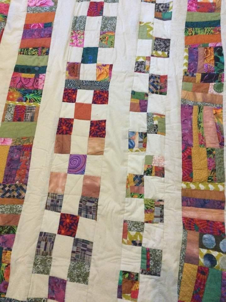 My first quilt. I gave it to my therapist